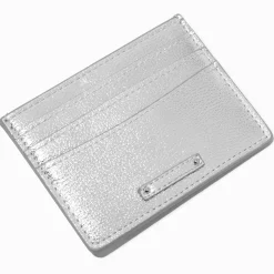 Metallic Silver Credit Card Case