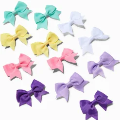 Mini barrettes à nœud pastel Claire's Club - Lot de 12