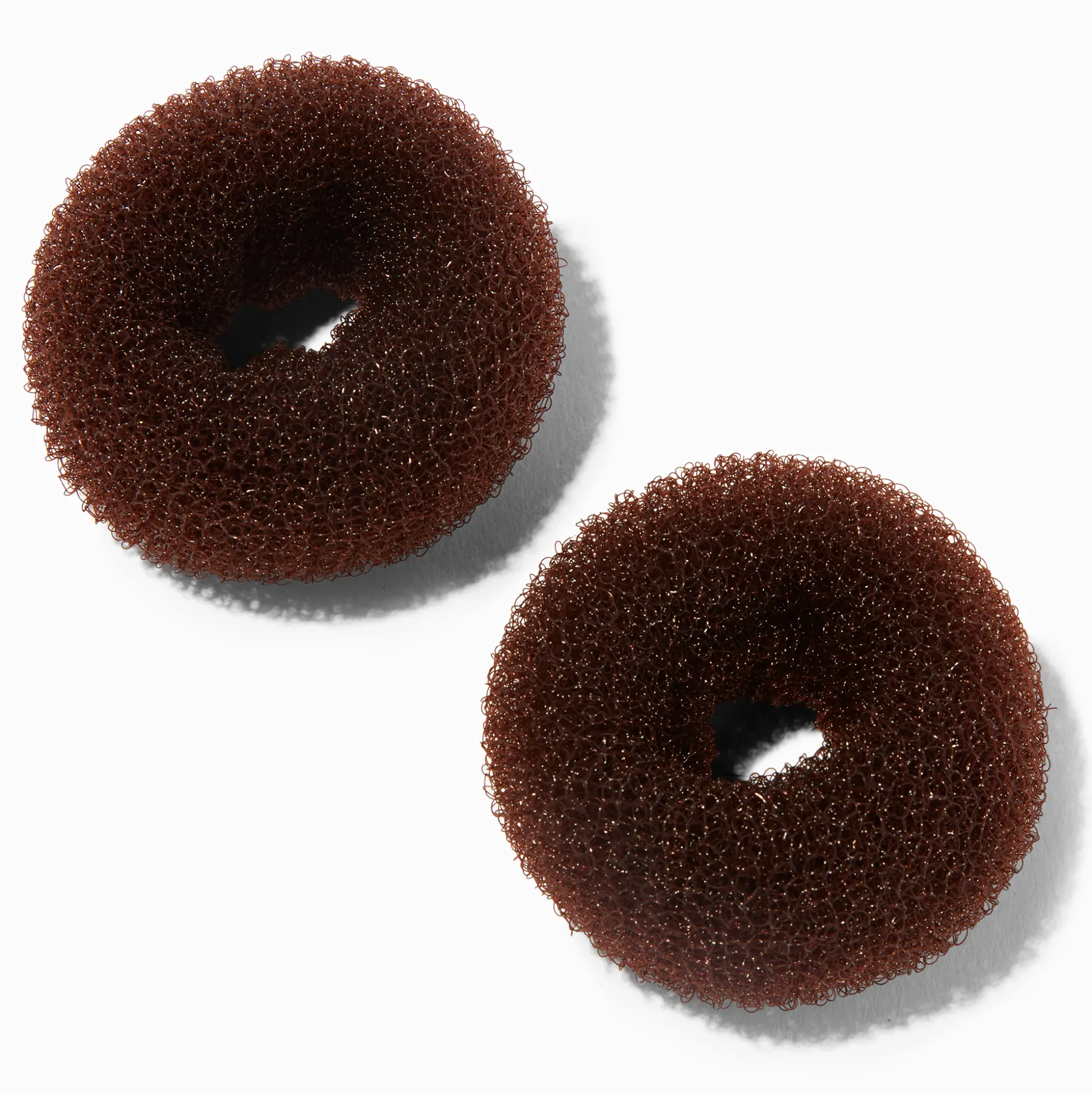 Mini donuts pour cheveux châtains - Lot de 2
