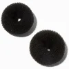 Mini donuts pour cheveux noirs - Lot de 2