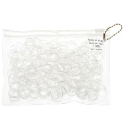 Mini élastiques doux transparents - Lot de 1 000
