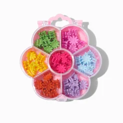 Mini pinces à cheveux à fleurs arc-en-ciel Claire's Club - Lot de 20