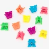 Mini pinces à cheveux papillon fluo Claire's Club - Lot de 12