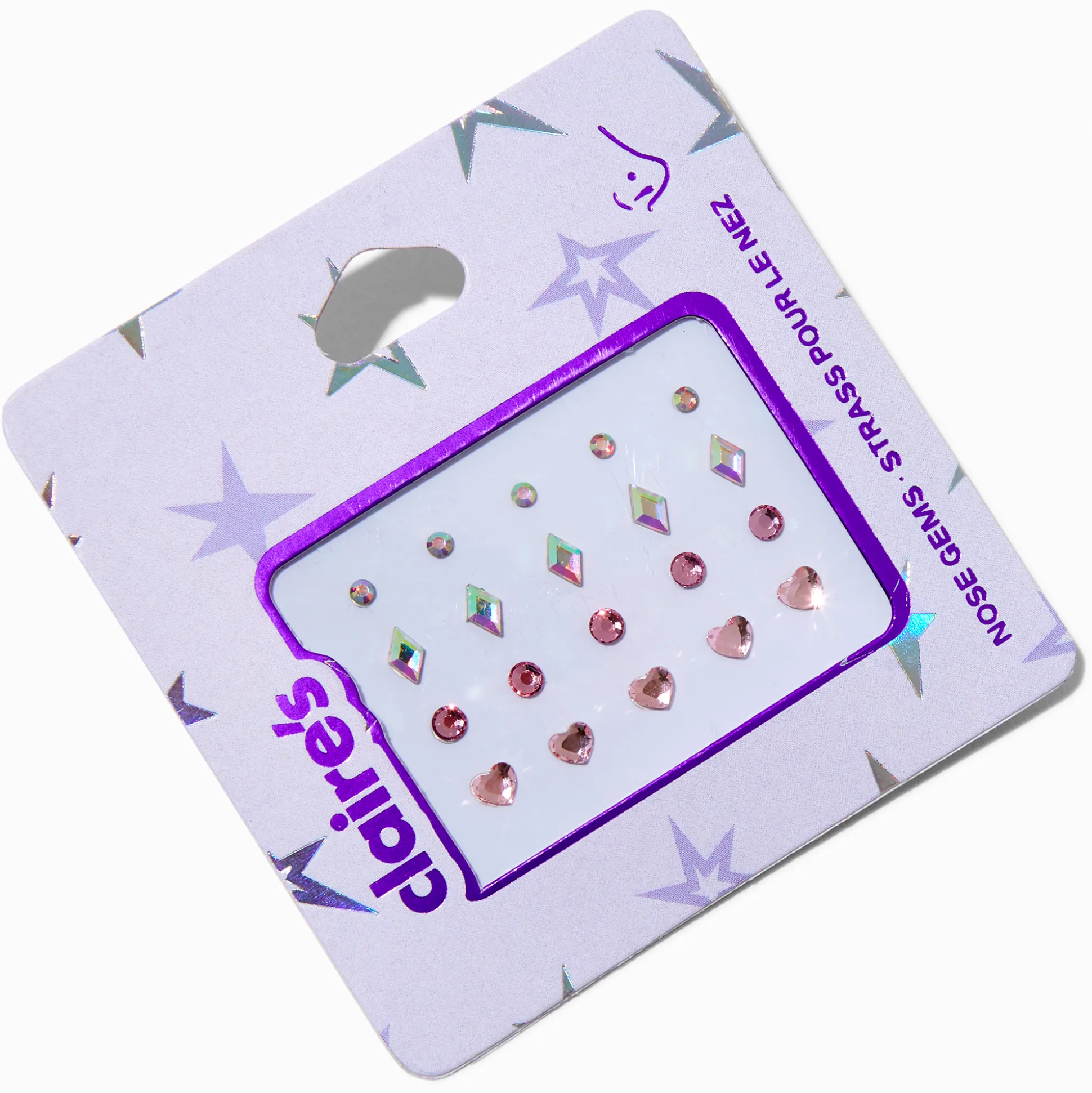 Mixed Stick On Nose Gems - 20 Pack