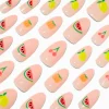 Multi Fruit Stiletto Vegan Faux Nail Set - 24 Pack