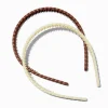 Neutral Chain Plastic Headbands - 2 Pack