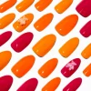 Orange Bear Stiletto Vegan Faux Nail Set - 24 Pack