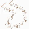 Ornement pour cheveux papillon strass et perles d’imitation rose