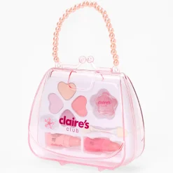 Palette compacte de maquillage sac à main perles d'imitation Claire's Club