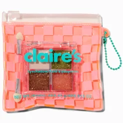 Palette d’ombres à paupières à carreaux orange