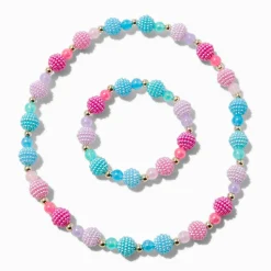 Parure de bijoux perlés texturés sirènes Claire's Club - Lot de 2