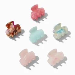 Pastel Marbled Small Hair Claws - 6 Pack