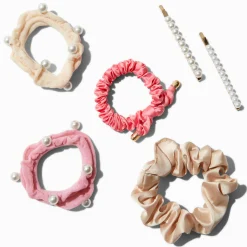 Pearl Brights Scrunchie & Hair Pin Set - 6 Pack