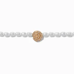 Pearl Conch Shell Pendant Choker Necklace