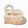 Pearl Cream Heart Hair Claw