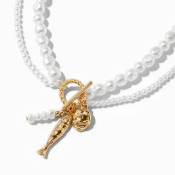 Pearl Toggle Beach Multi-Strand Necklace