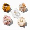 Pearl Tortoiseshell Flower Mini Hair Claws - 5 Pack