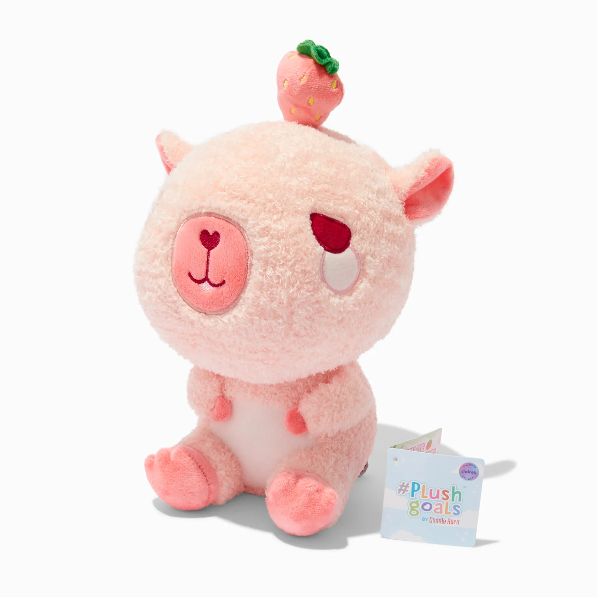 Peluche Sylvie la Capybara fraise 25,5 cm #Plush Goals by Cuddle Barn®