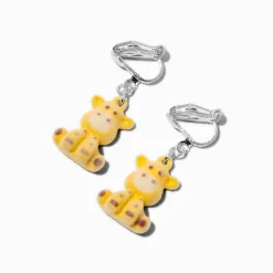 Pendantes à clip girafe duveteuses