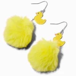 Pendantes à pompons canard en plastique