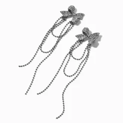 Pendantes avec chaîne maillon sphérique en strass