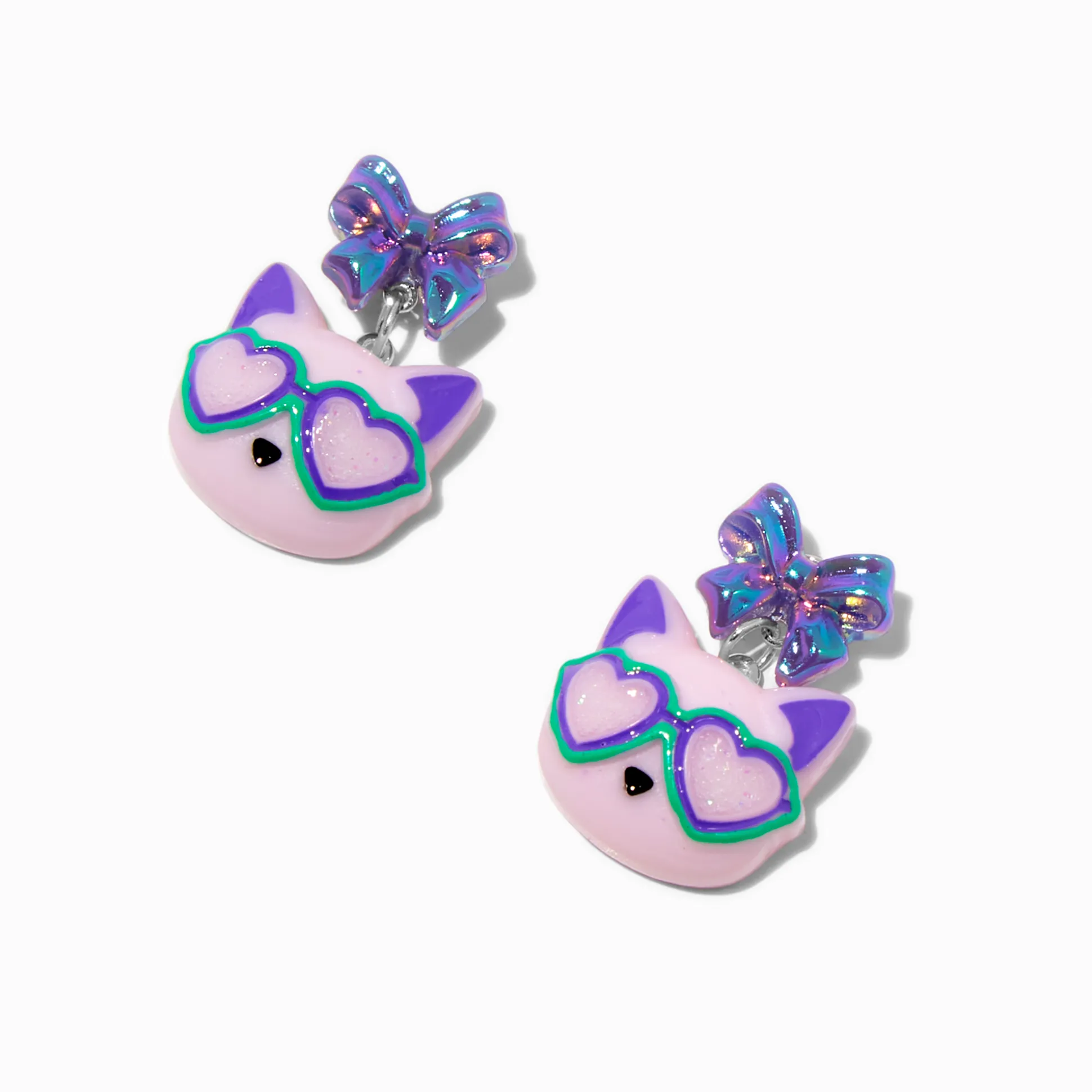 Pendantes chat lunettes de soleil bombées