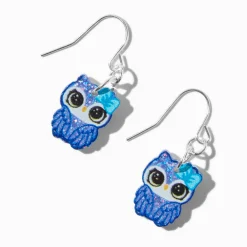 Pendantes chouettes bleues
