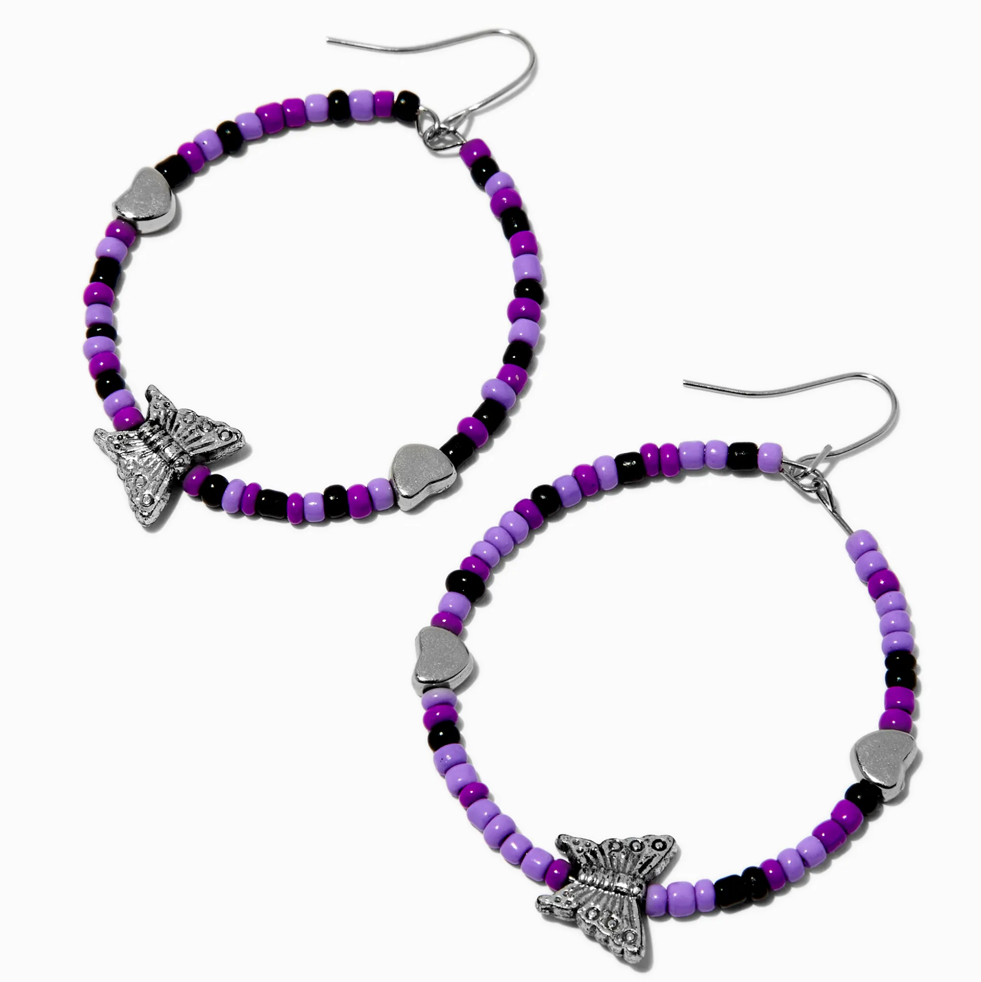 Pendantes 5 cm bracelet d’amitié papillon violet