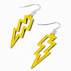 Pendantes 4 cm éclair jaunes