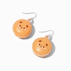 Pendantes 2,5 cm macaron ours en peluche