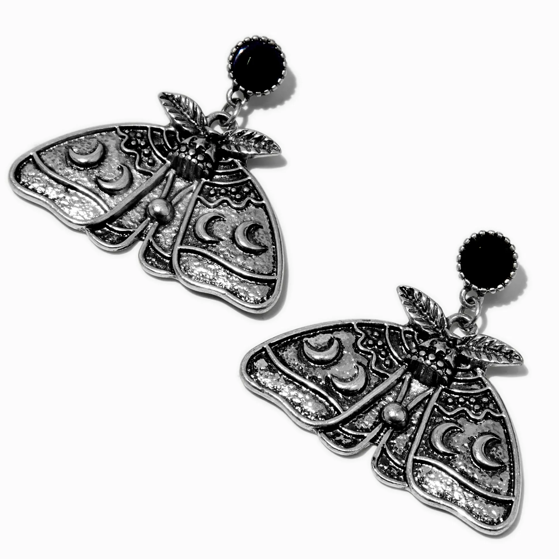 Pendantes 2,5 cm papillon de nuit céleste