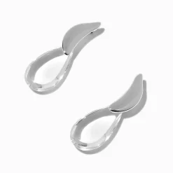 Pendantes linéaires forme goutte en lucite transparente