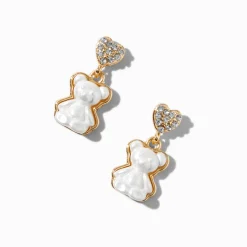 Pendantes nounours perle d'imitation