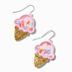 Pendantes shaker cornet de glace fraise