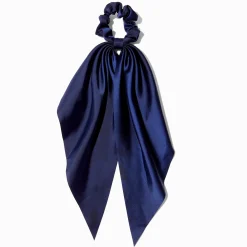 Petit chouchou foulard bleu marine