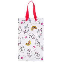 Petit sac cadeau Miss Glitter la licorne - Blanc
