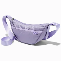 Petit sac d'épaule en bandoulière matelassé lilas