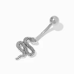 Piercing de nombril serpent 1,6 mm en titane