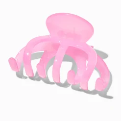 Pince à cheveux araignée en silicone rose