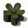 Pince à cheveux de taille moyenne fleur vert sauge