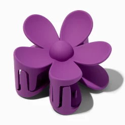 Pince à cheveux de taille moyenne à orchidées mate