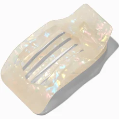 Pince à cheveux de yoga blanche