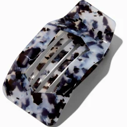 Pince à cheveux de yoga écaille de tortue grise