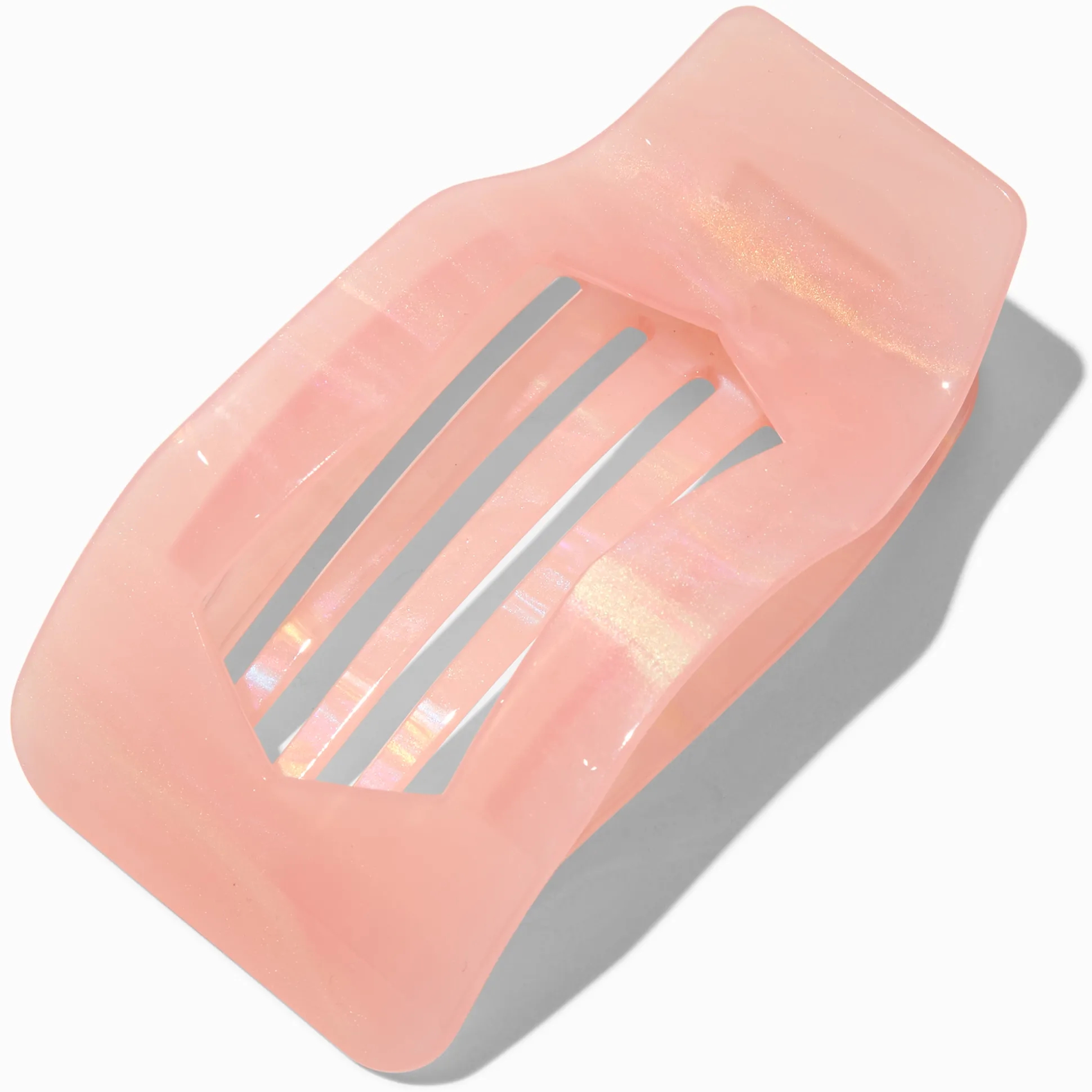 Pince à cheveux de yoga rose effet marbré