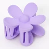 Pince à cheveux fleur mate - Lilas
