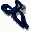 Pince à cheveux nœud bleu marine