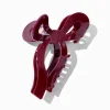 Pince à cheveux nœud bordeaux