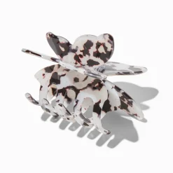 Pince à cheveux papillon écaille de tortue noire