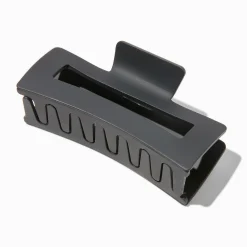 Pince à cheveux rectangulaire noir mat