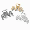Pinces à cheveux design ondulé en métaux mixtes - Lot de 3